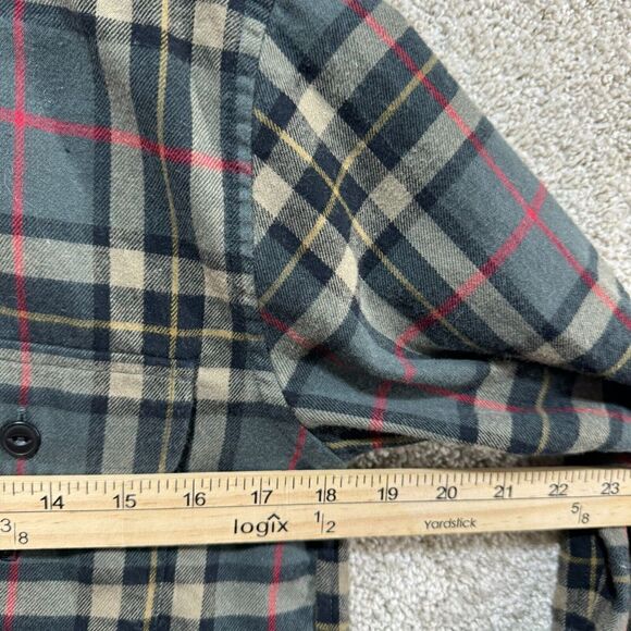 Lauren Ralph Lauren Shirt Women's PXS Gray Plaid Button Up Long Sleeve Pockets - Picture 9 of 11